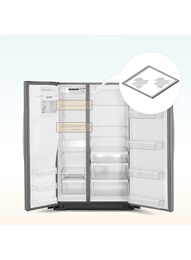 Freezer Glass Shelf Replacement Shelf Size 11.69" X 11.37" - Image 2